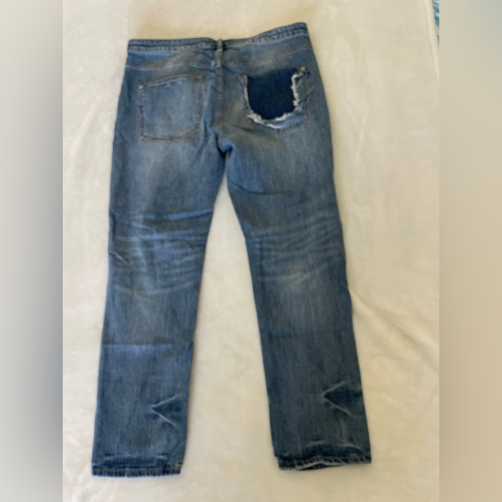 Pilcro Blue Distressed Women Jeans - Picture 9 of 11